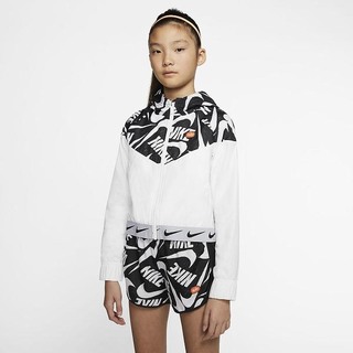 Jachete Nike Sportswear Windrunner Fete Albi Negrii | AMGV-19732